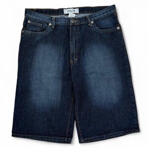Vintage Sahara Club Denim Wide Leg Baggy Shorts Skater Grunge Men's 36 Jorts Y2K